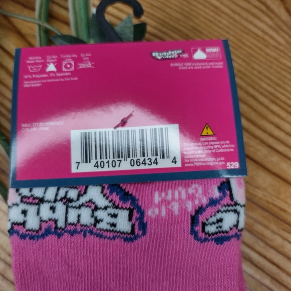 Bubble Yum Novelty Socks Unisex Size Mens 6-12 - Picture 5 of 6